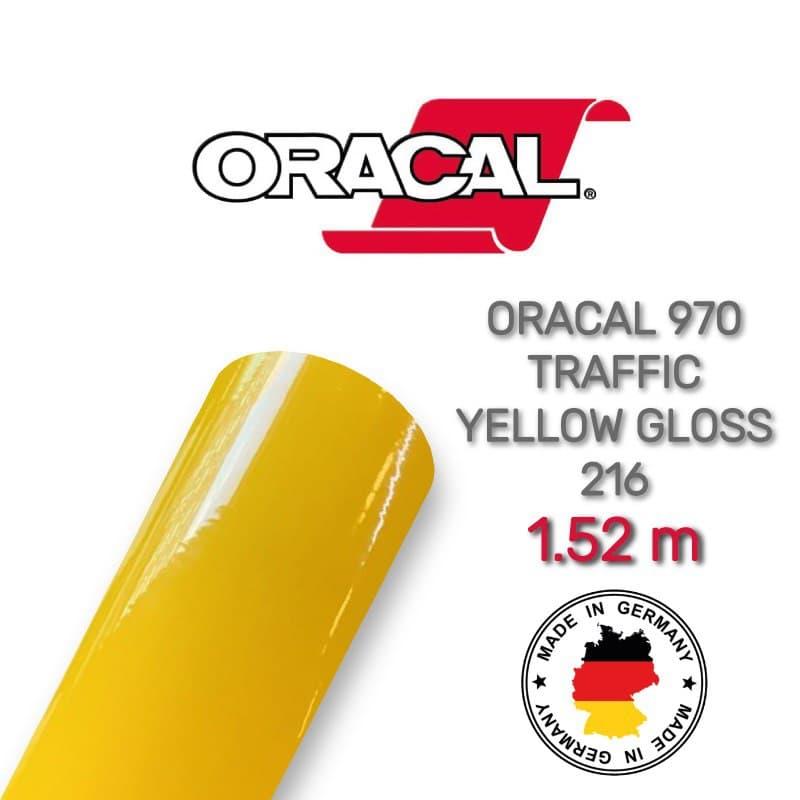 Глянсова плівка жовтого кольору Oracal 970 Traffic Yellow Gloss 216, фото 1
