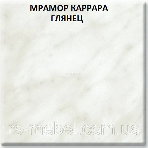 Кутова стільниця "Мармур каррара" глянець 28 мм (Мебель Сервіс)