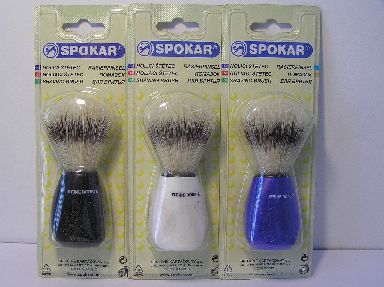 Помазок для гоління Spokar великий натуральний ворс (Спокар)