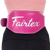 Пояс атлетический кожаный Fairtex 165086 размер L Pink