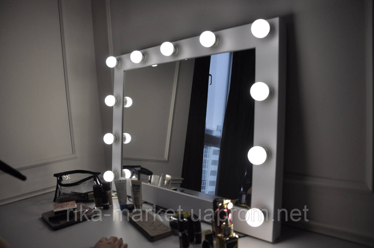 Макияжное навесное зеркало с подсветкой 800*800мм, цена 2156.47 грн ...