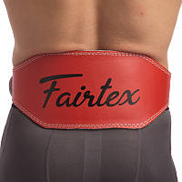 Пояс атлетический кожаный Fairtex 167076 размер M Red