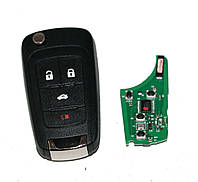 Выкидной ключ Chevrolet 3+1 кнопки 433Mhz Chip id46