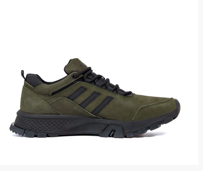 Чоловічі шкіряні кросівки Adidas Terrex Green, фото 1