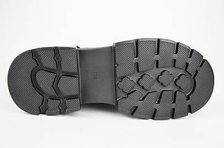 Черевики casual Berkonty 9038 36 Чорний шкіра, фото 4