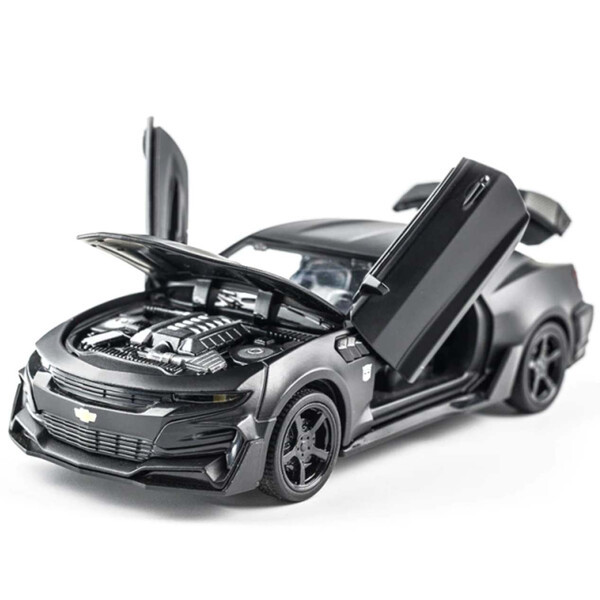 Машинка Chevrolet Camaro моделька іграшка металева колекційна 16 см Чорний (58921)
