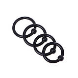Набір ерекційних кілець і ласо (7 одиниць) - Чорний, фото 3