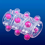 Еластична рельєфна насадка на член - 5,5*4,2 см, фото 2