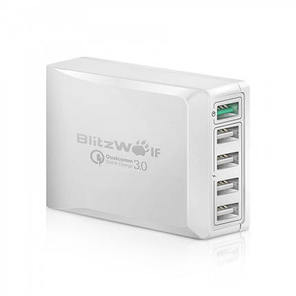 Адаптер заряджання мережевий Blitzwolf BW-S7, фото 1