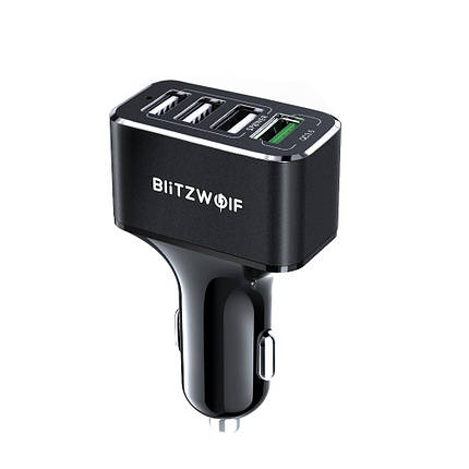 Адаптер заряджання в прикурювач Blitzwolf BW-SD3, фото 3