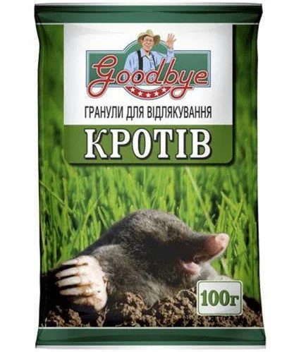 GOOD BYE/ Гуд бай гранули від кротів, 100 г — засіб для боротьби з кратами