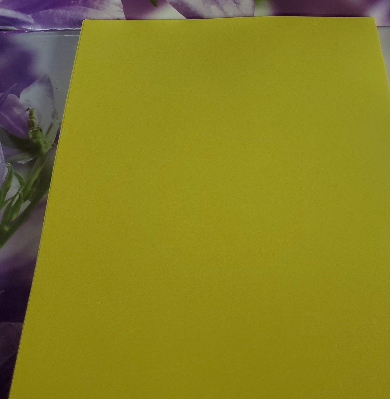 Лист кольоровий А4 160г/м.кв. жовтий за 1шт.