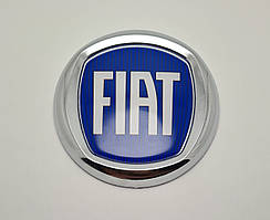Емблема решітки радіатора Fiat 12см синя