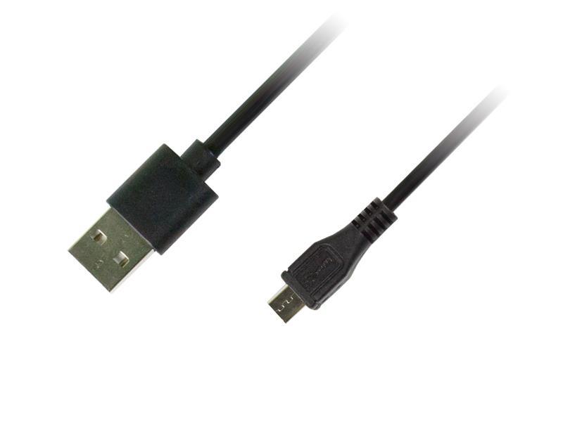 Кабель Piko (1283126474101) USB2.0 AM-MicroUSB BM, 1 м, Black REVERS