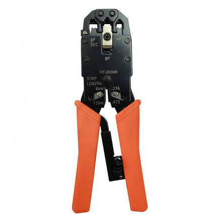 Кліщі обтискні HT-2008R (8P8C/RJ-45. 6P6C/RJ-12. 6P4C/PJ-11 6P6C. 4P4C. 4P2C) TNSy5502866, фото 4