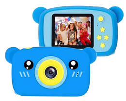 Фотоапарат дитячий DVR Baby Camera X-500B 7692, блакитний ведмідь, фото 4