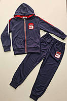 Спортивный костюм люкс качества на мальчика 116 см 128 см 134, см, темно-синий
