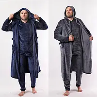 Мужской халат и пижама махровые