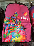 Шкільний рюкзак Тik Tok для дівчинки ортопедична спинка Лайк (Likee)

з кішкою, фото 2