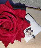 Срібне кільце з натуральним опалом "Квітка", розмір 17.9, фото 6