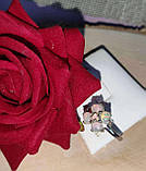 Срібне кільце з натуральним опалом "Квітка", розмір 17.9, фото 4