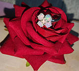 Срібне кільце з натуральним опалом "Квітка", розмір 17.9, фото 2