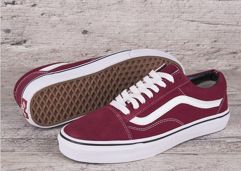 Кеды Vans Old Skool BORDO / WHITE мужские 44 р 2024 кроссовки бордо с белой полосой - фото 8 - id-p1462468744