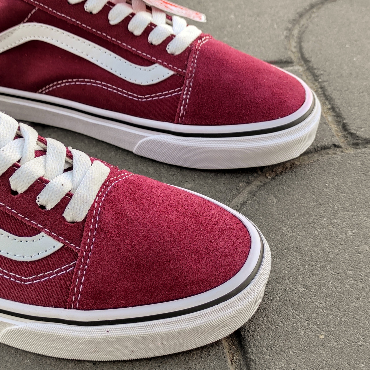 Кеды Vans Old Skool BORDO / WHITE мужские 44 р 2024 кроссовки бордо с белой полосой - фото 10 - id-p1462468744