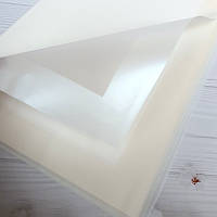 Флористична плівка "Широкий кант" ( 58х58 см) 20 штук Білий
