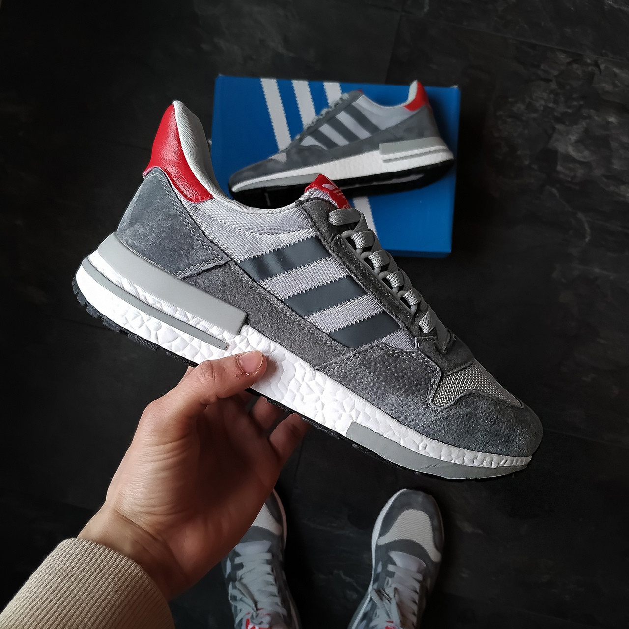 Чоловічі кросівки Adidas ZX 750 HD (сірі)