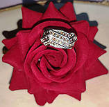 Срібний персень із жовтими сапфірами, розмір 18, фото 2