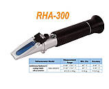 Кишеньковий рефрактометр RHA 300 ATC. Антифриз, з 3-ма шкалами (Eyhylene,Propelene glycol, Battarey fluide), фото 3