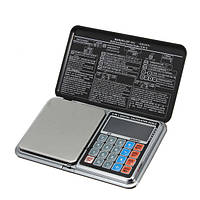 Ваги цифрові мультифункціональні 6 в 1 Pocket Digital Scale Precision DP-01 (0,1/1000 г) (Ваги+калькулятор)