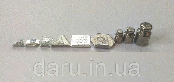 Набір різноваги 20, 50, 100, 200, 500, 1 г, 2 г, 5 г класу М1, фото 1