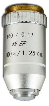 Об'єктив для мікроскопа 100х/1.25 oil 160 / 0.17 45 ЕР (ахроматичний, іммерсійне)
