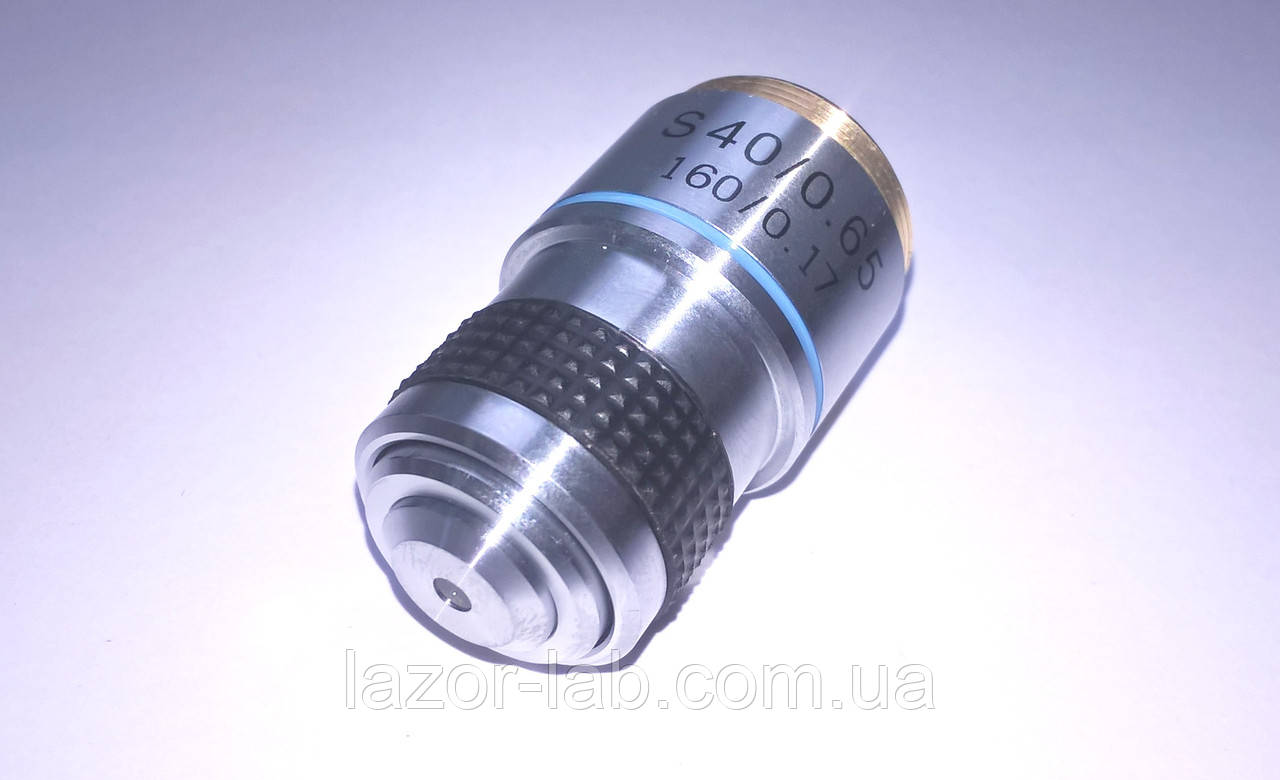 Объектив для микроскопа Ulab 40х/0,65 S ( ахроматический не иммерсионный с пружинным механизмом ), фото 1