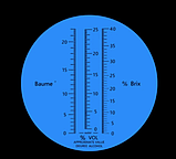 Портативний рефрактометр RHBW - 25 ATC, три шкали: (Baume 0-20%)(спирт 0-25%) (Brix 0-40%), фото 2