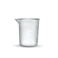 Склянка поліпропіленова 50 мл, з носиком та друкованою шкалою. Україна