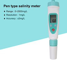 Портативний вимірювач солоності ST-1( salinity meter) прісних вод, продуктів.