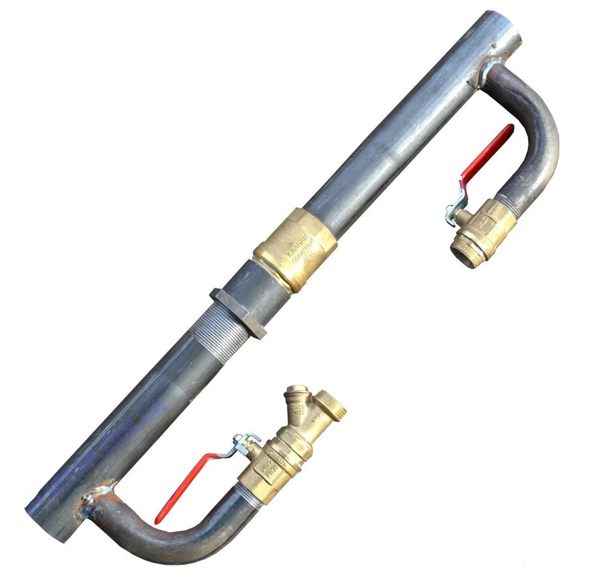 Байпас 1 1/2 довгий зі зворотним клапаном