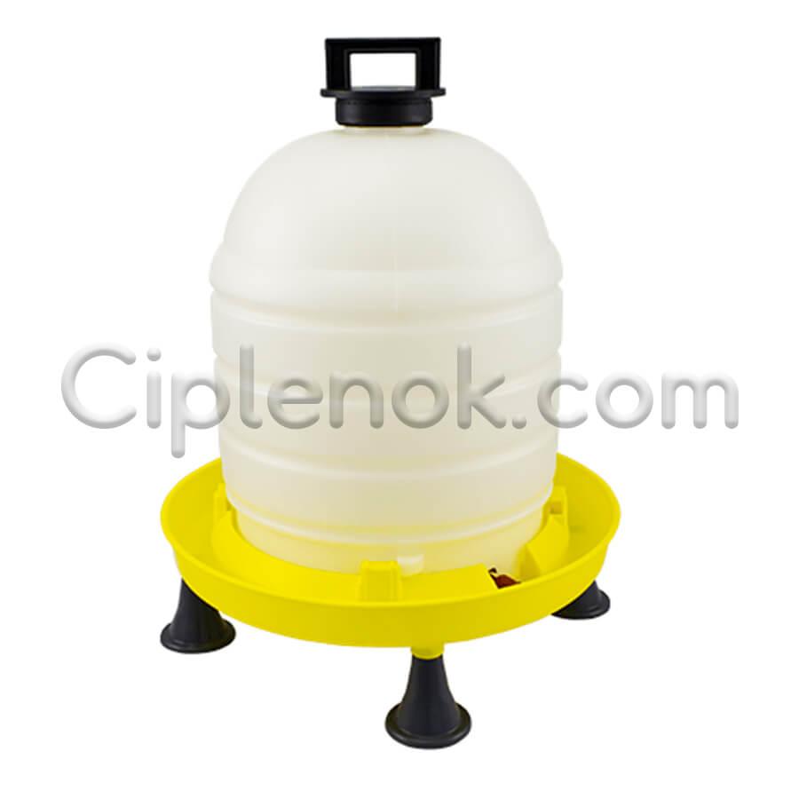 Вакуумная поилка для птицы 15 л. с крышкой и ножками River Systems (Италия)