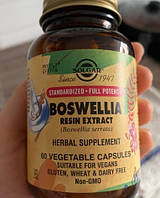 Екстракт смоли босвеллії Solgar Boswellia Resin Extract 60 рослинних капсул