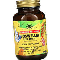 Екстракт смоли босвеллії Solgar Boswellia Resin Extract 60 рослинних капсул