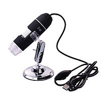 Цифровой микроскоп USB Magnifier SuperZoom 0-1000X с LED подсветкой