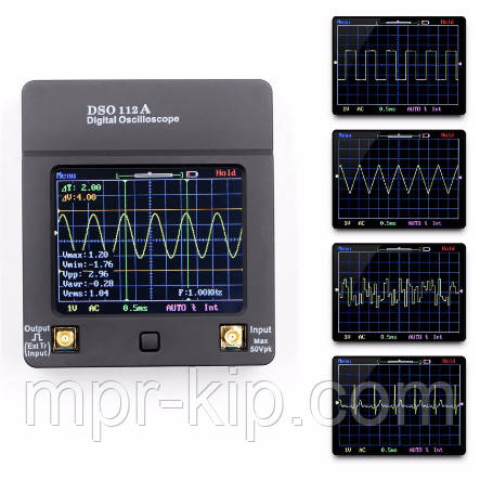 Портативний осцилограф JYETECH DSO112A з сенсорним TFT екраном 2.4" (2MHz, 2мВ/Справ, 5Msp, 1 канал.)