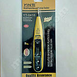 Електронна індикаторна викрутка детектор напруги YINTE YT-0418 (AC/DC 12-250В) з РК дисплеєм, фото 5