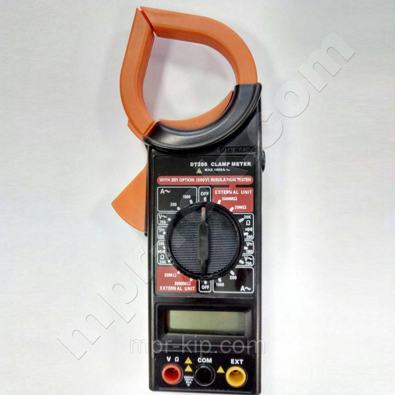 Струмові кліщі DT266 (1000 А; AC: 750 V; DC: 1000 V; Ω: 20 КОм; Прозвонка ланцюга: до 200 Ом)