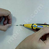 Електронна індикаторна викрутка детектор напруги YINTE YT-0419 (AC/DC 12-240В) з прозвонкой, фото 2