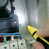 Електронна індикаторна викрутка детектор напруги YINTE YT-0419 (AC/DC 12-240В) з прозвонкой, фото 7