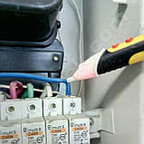 Детектор змінного напруги YINTE YT-0602 (90-1000В) з регулюванням чутливості і ліхтариком, фото 3